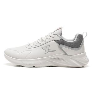 XTEP Кроссовки для бега с низким верхом, амортизирующие, противоскользящие и износостойкие, мужские, белые, серые