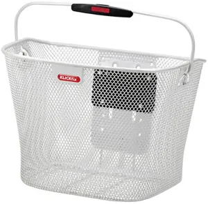 Корзина для велосипеда KlickFix "Корзина на переднее колесо Uni", белый