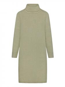 CARTOON Вязаное платье с высоким воротником, светло-хаки цвета