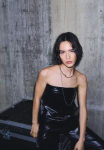 Топ PULL&BEAR SHIMMERY STRAPLESS, Black