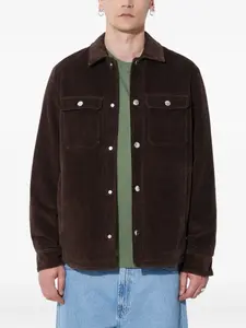 Вельветовая куртка с карманами A.P.C., коричневый