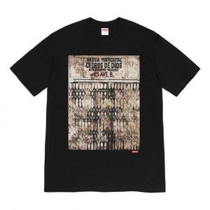 Футболка fw19 week 12 x martin wong iglesia pentecostal black tee Supreme, черный