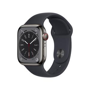 Умные часы Watch Series 8 Mainland China с корпусом из нержавеющей стали Apple, Midnight