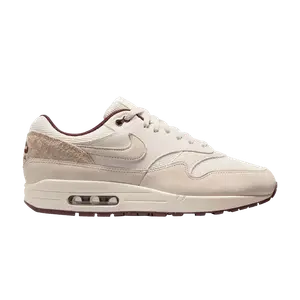 Кроссовки Nike Air Max 1 'Light Orewood Brown Burgundy Crush', кремовый