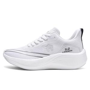 Pilot the camel Скользоустойчивые дышащие легкие мужские низкие кеды для бега белые, цвет White