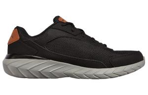 Кроссовки Overhaul 2.0 для бега мужские с низким верхом, черные/серые с углеродным волокном Skechers