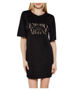 Платье свободного кроя на каждый день EW000618 AF12187 UC001 Emporio Armani, черный
