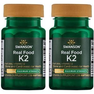 Добавка витамина К2 менахинон-7 максимальной силы, 30 мягких таблеток, 200 мкг, Swanson