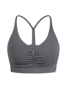 Спортивный топ-бралетт Smilodox Solid Scrunch, серый