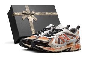 NB 410 V5 устойчивые к истиранию дышащие низкие кроссовки для бега унисекс оранжевый New Balance, оранжевый Box