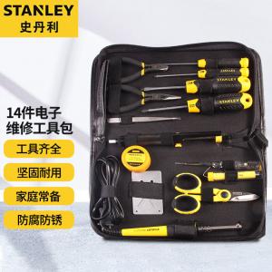 Набор инструментов STANLEY Многофункциональный электронный набор инструментов для ремонта электрика Портативный набор бытовых инструментов из 14 предметов Электронный ремонтный комплект 37-014-23C