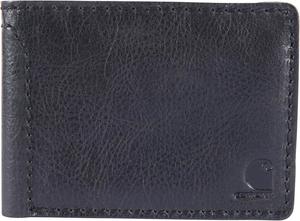 Carhartt мужской кошелек B0000390 Patina Leather с передним карманом, Black (Bifold)