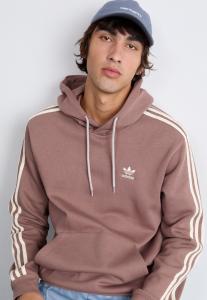 Толстовка с капюшоном 3-STRIPES HOODY adidas Originals, коричневый