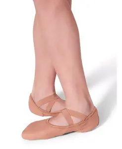 Балетки Hanami Canvas для девочек, светло-розовые Capezio, коричневый/бежевый