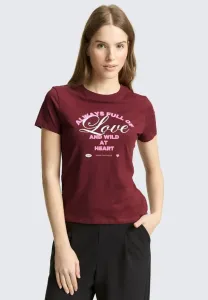 Футболка с принтом Tom Tailor Denim, Tawny Port Red