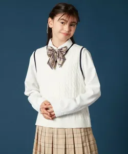 Вязаный жилет, подобранный по цвету Avv, цвет White