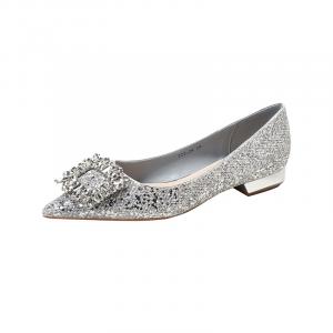Bamiti Женские повседневные туфли на 2 см серебристые, цвет Silver