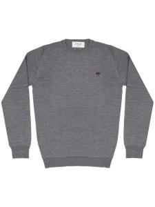 PELO FOUNDATION джемпер с аппликацией в виде собаки, серый