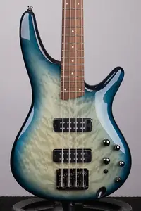 Бас-гитара Ibanez SR400EQM - цвет Stained Cosmic Blue Starburst, профессиональная настройка