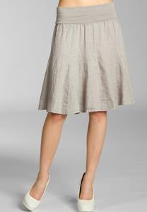 Юбка Caspar A-line skirt, Taupe