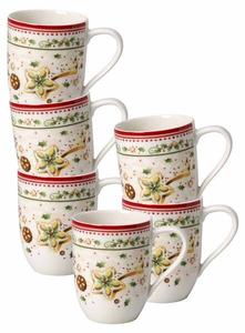 Кружка Villeroy & Boch mit Henkel Winter Bakery 6 шт, 8x11x12 см, красочный