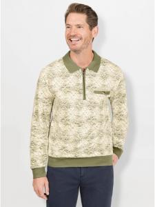 Рубашка-поло с длинными рукавами цвета хаки WITT WEIDEN