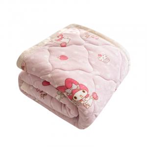 Пледы, пледы для дивана и флисовые одеяла Sanrio, Triple-Layer Thickened Blanket-Magical Melody