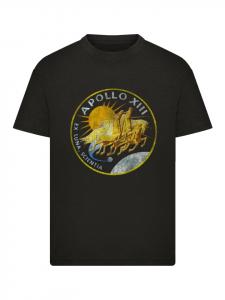Футболка с эмблемой миссии NASA Apollo 13, состаренная, черного цвета F4NT4STIC