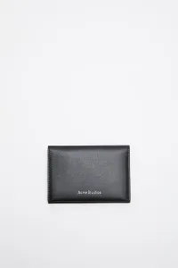 Сложенный кожаный кошелек Acne Studios, черный