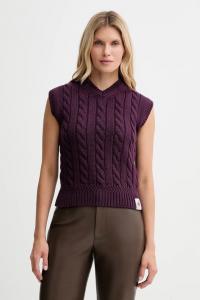 Шерстяной жилет Bally, фиолетовый
