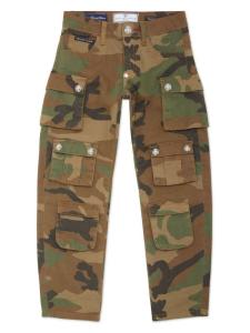 Брюки-карго из денима Philipp Plein Junior, коричневый