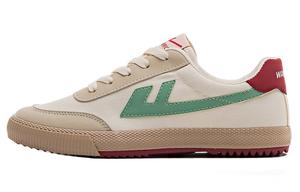 Кеды унисекс с низким верхом бежевый/серый/зеленый Warrior