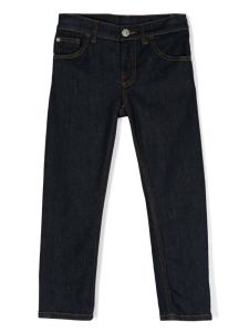 Versace Kids прямые джинсы средней посадки, синий