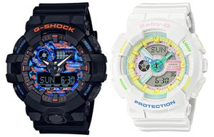 Унисекс парные настольные часы серии White Watch CASIO