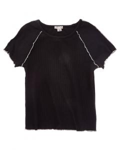 Привычный топ с краем салата Habitual, черный