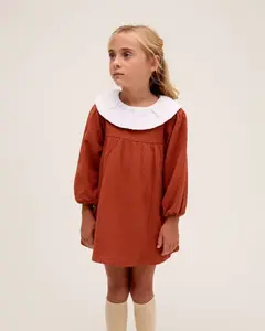 Детское платье цвета <не указано> с длинными рукавами-фонариками Dadati