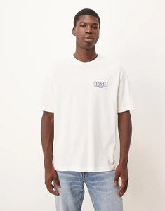 Футболка свободного кроя ASOS DESIGN с принтом в виде пузырьков цвета экрю