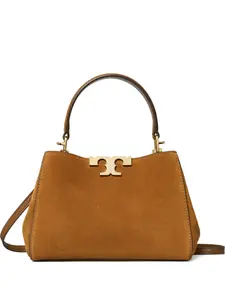 Мини-сумка-сэтчел Eleanor из замши Tory Burch, коричневый