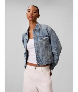 Джинсовая куртка в стиле дальнобойщика 90-х regular fit Calvin Klein Jeans, синий