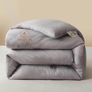 Fuanna Одеяло 150х200 см, наполнитель из сои, 3+3 кг, серое, ультрамягкая ткань