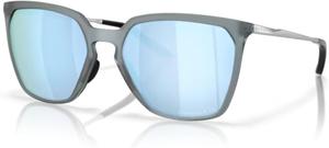 Солнцезащитные очки Oakley Sielo SQ OO9480 прямоугольной формы для женщин + комплект аксессуаров: ремешок и чехол из микрофибры, Matte Crystal Black / Prizm Deep Water Polarized