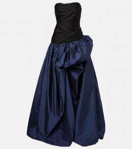 Асимметричное корсетное платье Marmar Halim, Navy-Black