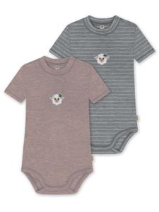 Комбинезон/боди normani Tihoi, серый/розовый