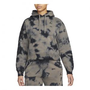 Свитер itage tie dye fleece sports hoodie olive 'grey' Air Jordan, бежевый