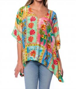 Блузка Briyana Palmtree разноцветная Tolani, мультиколор