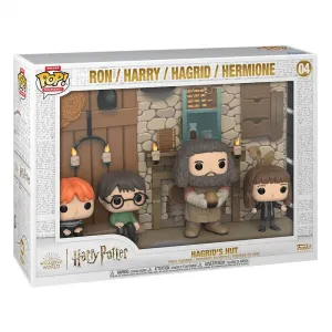Набор фигурок Funko Harry Potter Deluxe Moments, 4 штуки, минифигурка "Хижина Хагрида", золотой