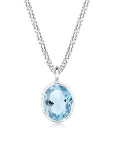 Elli Колье из серебра 925 пробы, светло-голубое