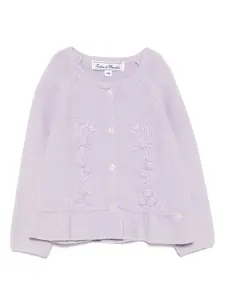 Кардиган с вышивкой Tartine Et Chocolat, фиолетовый