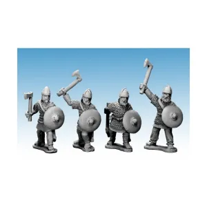 Саксонские благородные воины с топорами, Historical Miniatures - Dark Ages - Early Franks & Saxons (28mm) (Crusader Miniatures)