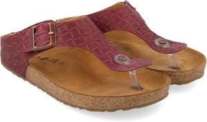 Мюли HAFLINGER Bio Memphis, разделитель для пальцев, унисекс, кожа, Bordeaux Plaited 1790